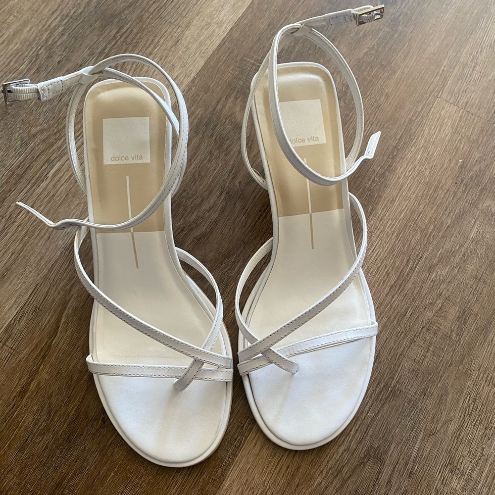 Dolce Vita Morah True White Strappy Sandals